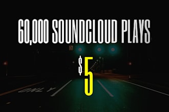 give you up to 60,000 soundcloud plays