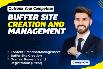 create and manage buffer site for safe SEO and tier link building