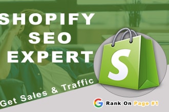provide shopify SEO service to increase sales and traffic
