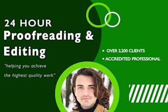 proofread and edit your document or blog article
