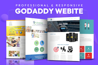 develop a responsive and professional godaddy website