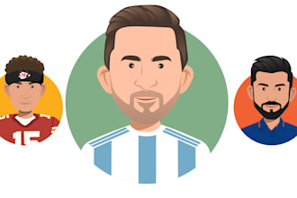 draw cute minimalist cartoon avatar or icon for you