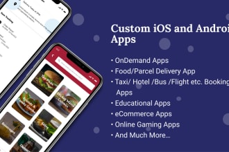 provide ready to launch ios and android app in native or hybrid as per demand
