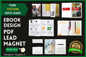 design lead magnets,workbooks and other pdfs