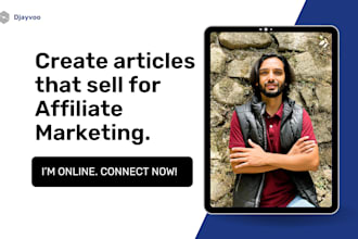 write affiliate marketing blog posts and articles