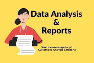 prepare data analysis reports