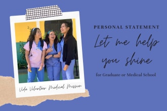 help your personal statement shine for graduate or medical school applications