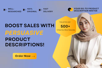 write compelling SEO product descriptions that boost sales