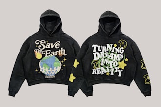 design edgy and artsy streetwear for your clothing brand