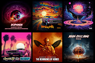 draw album or single cover in my drawing style