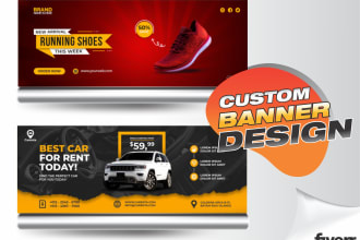 design banner for business product social media youtube