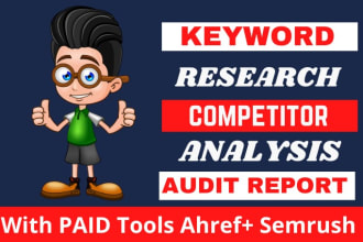 do indepth SEO keyword research and competitor analysis