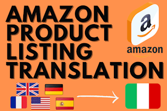 translate your amazon listing in italian
