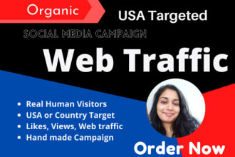 drive USA web traffic from social media to your website