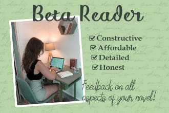 贝塔阅读你的书，给你广泛的反馈和更正
