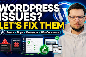 fix wordpress website issues, errors and bugs