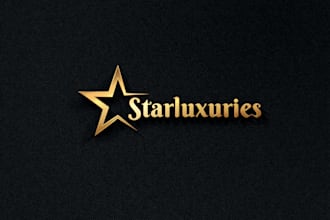 design unique luxury text logo