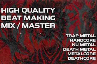 craft an hard trap metal beat just for you