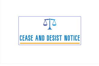 draft cease and desist , demand letter or dmca notice