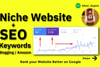 develop website for google adsense and amazon affiliate niche