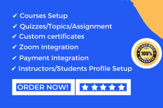 create wordpress lms website with learndash membership