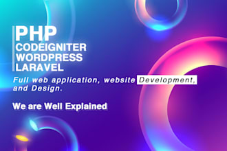 develop your website using PHP, javascript , jquery