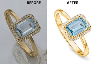 do high quality jewelry retouching, photo editing super fast delivery