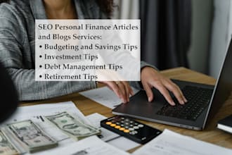 write SEO personal finance articles and blogs for your website