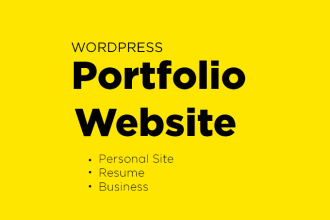 design your resume, portfolio website, business website