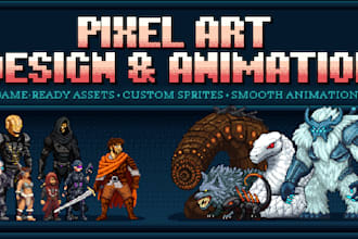 create pixel art characters and animations for you