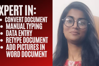 do manually typing tasks, convert documents, or retype it