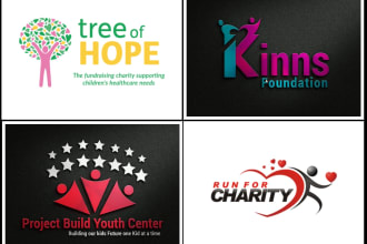 design sincere charity donation and non profit logo