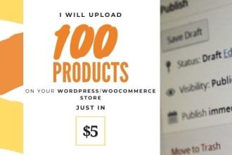 upload products or add products to your wordpress store