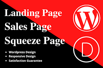 create a modern landing page, sales page design