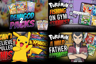 make you a professional pokemon thumbnail that stands out