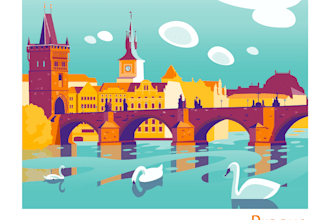 do stylish travel illustration
