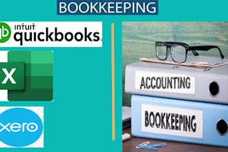 do amazon bookkeeping, accounting by using quickbooks, excel