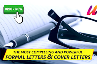 write formal letters, cover letters, and applications