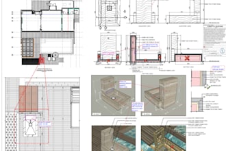 draft autocad architectural, mep and structural drawings