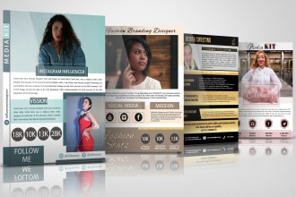 design media kit, press kit, one sheet for influencers, bloggers, brands