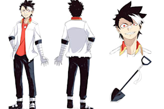 make anime character design sheet