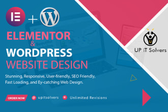 design elementor website as elementor expert with elementor