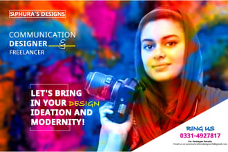 design aesthetic flyers for you