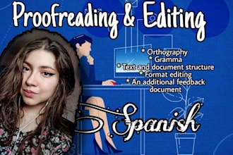 proofread and correct your spanish texts as a native speaker