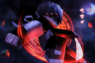 make wallpaper with your minecraft avatar