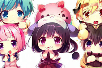 draw cute anime characters
