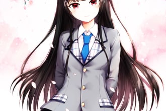 draw anime style illustration