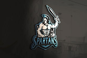 do unique fitness, gym, warrior and sports logo