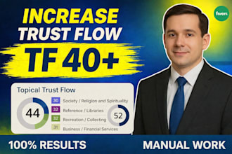 increase majestic trust flow tf 40 plus authority manual dofollow seo backlinks