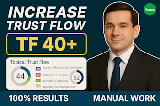 increase majestic trust flow tf 40 plus authority manual dofollow seo backlinks